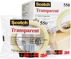 Ruban adhésif Scotch 550 66mx15mm transparent 1 Stuk