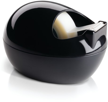 Dévidoir Scotch By Karim Rashid noir + 1 rouleau Magic tape 19mmx7,5m 1 Stuk