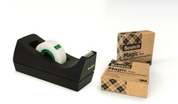 Dévidoir Scotch C38 recyclé noir + 3 rouleaux 19mmx33m 1 Stuk