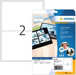 Etiquettes HERMA 4915 199,6x143,5mm blanc glacé 50 pièces 25 Vel