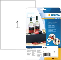 Etiquette HERMA 8895 210x297mm A4 blanc glacé 10 pièces 10 Vel