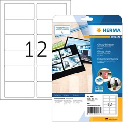 Etiket HERMA 4609 52.5x21.2mm prem wit 11200st 200 Vel