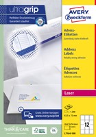 Etiquette Avery L7164-100 63,5x72mm blanc 1200 pièces 100 Vel
