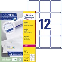 Etiquette Avery L7164-100 63,5x72mm blanc 1200 pièces 100 Vel-2