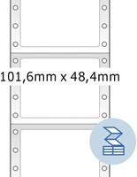 Etiquette HERMA 8163 101,6x48,4mm 1 rangée blanc 2000 pièces 2000 etiket-2
