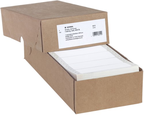 Etiquette HERMA 8212 101,6x35,7mm 1 rangée blanc 4000 pièces 4000 etiket