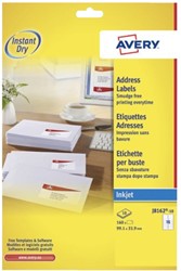 Etiquette Avery J8162-10 99,1x33,9mm blanc 160 pièces 10 Vel