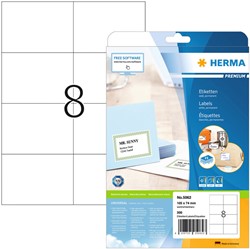 Etiquette HERMA Premium 5062 105x74mm blanc 200 pièces 25 Vel