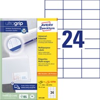 Etiket Avery 3474-200 70x37mm wit 4800st 200 Vel-2