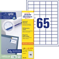 Etiquette Avery 3666-200 38x21,2mm blanc 13000 pièces 200 Vel-2
