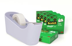 Dévidoir Scotch C18 lavande + 6 rouleaux Magic Tape 19mmx33m 1 Stuk
