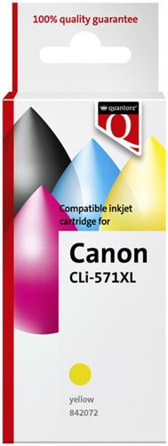 Inktcartridge Quantore Canon Cli-571XL geel 1 Stuk