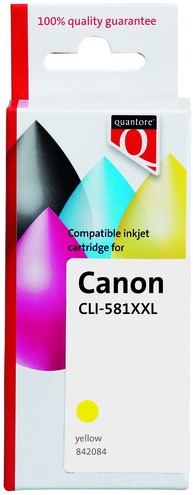 Cartouche d'encre Quantore alternative pour Canon CLI-581XXL jaune 1 Stuk