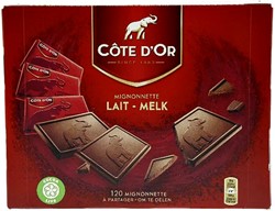 Chocolat Côte d’Or Mignonnette lait 120x 10g 120 Stuk
