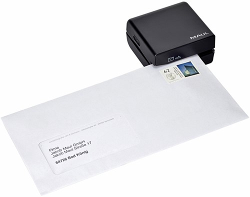 Ouvre-lettres électrique MAUL 74x70x40mm + 4 piles noir blister 1 Stuk-2
