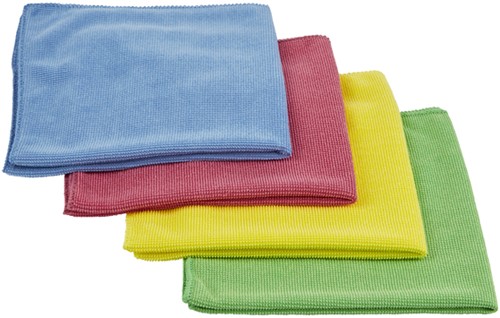 Chiffon microfibre Scotch-Brite Essential 360x360mm bleu 10 pièces 10 Stuk-2