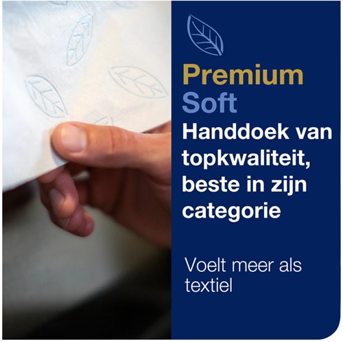 Handdoek Tork H2 Premium 2laags 212x255mm wit 21 pak-3