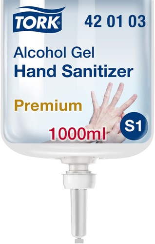 Gel hydroalcoolique mainTork S1 Premium 420103 non parfumé 1000ml 1000 Milliliter
