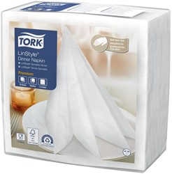 Serviette Tork LinStyle Premium 478711 Pli 1/4 1 ép 390x390mm blanc 50 pièces 50 Vel