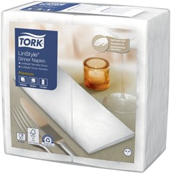 Serviette Tork LinStyle Premium 478145 Pli 1/8 1 ép 390x390mm blanc 50 pièces 50 Vel
