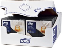 Serviette Tork LinStyle Premium 478145 Pli 1/8 1 ép 390x390mm noir 50 pièces 50 Vel-2