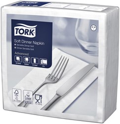 Serviette Tork Advanced 477579 3 ép pli 1/8 395x390mm blanc 150 pièces 100 Vel