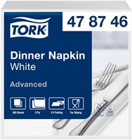Serviette Tork Advanced 478746 pli 1/4 2 ép 395x390mm blanc 150 pièces 150 Vel