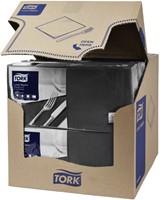 Serviette Tork Advanced 477148 2 épaisseurs pli 1/4 328x325mm noir 200 pièces 200 Vel-2