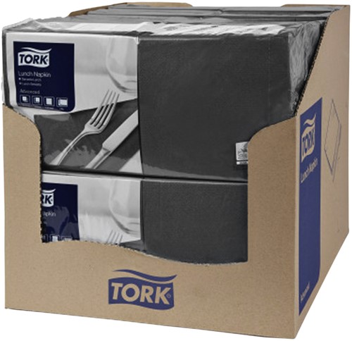 Serviette Tork Advanced 477148 2 épaisseurs pli 1/4 328x325mm noir 200 pièces 200 Vel-3