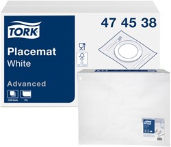 Set de table Tork Advanced 474539 1 épaisseur 420x270mm blanc 500 pièces 500 Vel