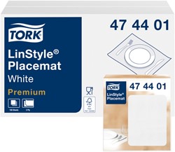 Set de table Tork LinStyle Premium 474401 2 épaisseurs 390x300mm blanc 100 pièces 100 Vel