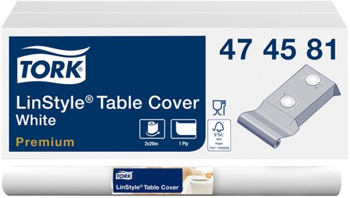 Nappe Tork LinStyle Premium 474581 120cmx20m blanc 20 Meter