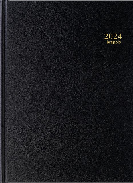 Agenda 2024 Ryam Quintet 7 Mundior 1 jour/2 pages noir 1 Stuk bij Bonnet  Office Supplies