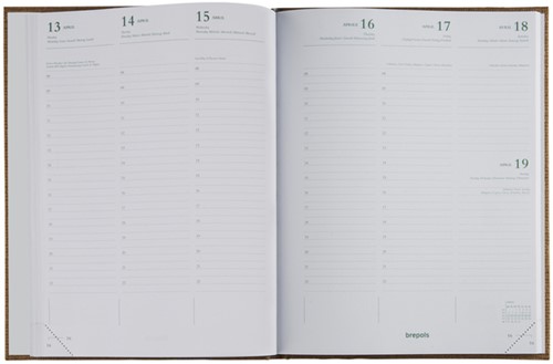 Agenda 2027 Brepols Ecotiming Kazar 7 jours/2 pages assorti 1 Stuk-2