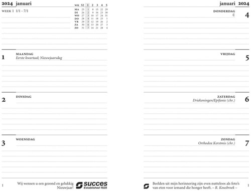Agendavulling 2027 Succes Mini 7dagen/2pagina's 1 Stuk-2