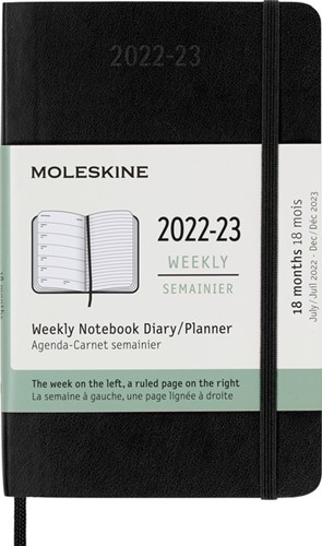 Agenda notitieboek 2022-2023 Msk Pocket sc zwart 1 Stuk