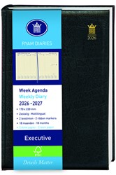 Schoolagenda 26-27 Ryam Executive Mundior 7d/2p zw 1 Stuk