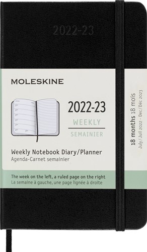 Agenda notitieboek 2022-2023 Msk Pocket hc zw 1 Stuk
