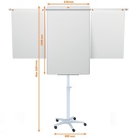 Chevalet de conférence Nobo Mobile acier bras coulissants 1 Stuk-6