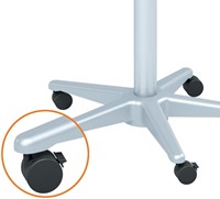 Chevalet de conférence Nobo Mobile acier bras coulissants 1 Stuk-4