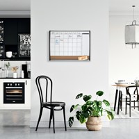 Tableau mixte Planning magnétique/liège Nobo 58,5x43cm incurvé 1 Stuk-2