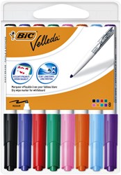 Marqueur tableau blanc BIC Velleda 1748 ogive Medium assorti blister 8 pièces 8 Stuk