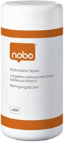 Whiteboard reinigingsdoekjes Nobo pot met 100 st 100 Stuk