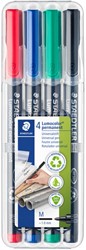 Feutre Staedtler Lumocolor 317 permanent Medium 3 pièces + 1 gratuit 4 Stuk
