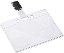 Badge Europel avec bande + pince 90x60mm 1 Stuk