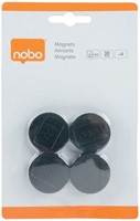 Aimant Nobo 30mm noir 4 pièces 4 Stuk