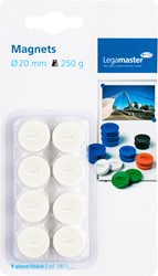 Aimant Legamaster 20mm 250g blanc 8 pièces 8 Stuk