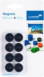 Aimant Legamaster 20mm 250g noir 8 pièces 8 Stuk
