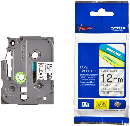 Ruban de lettrage Brother P-Touch TZE-131 standard 12mm noir sur transparent 1 Stuk-3