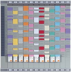 T-kaart  Nobo planningsset 12 panelen 32 sleuven 1 Stuk